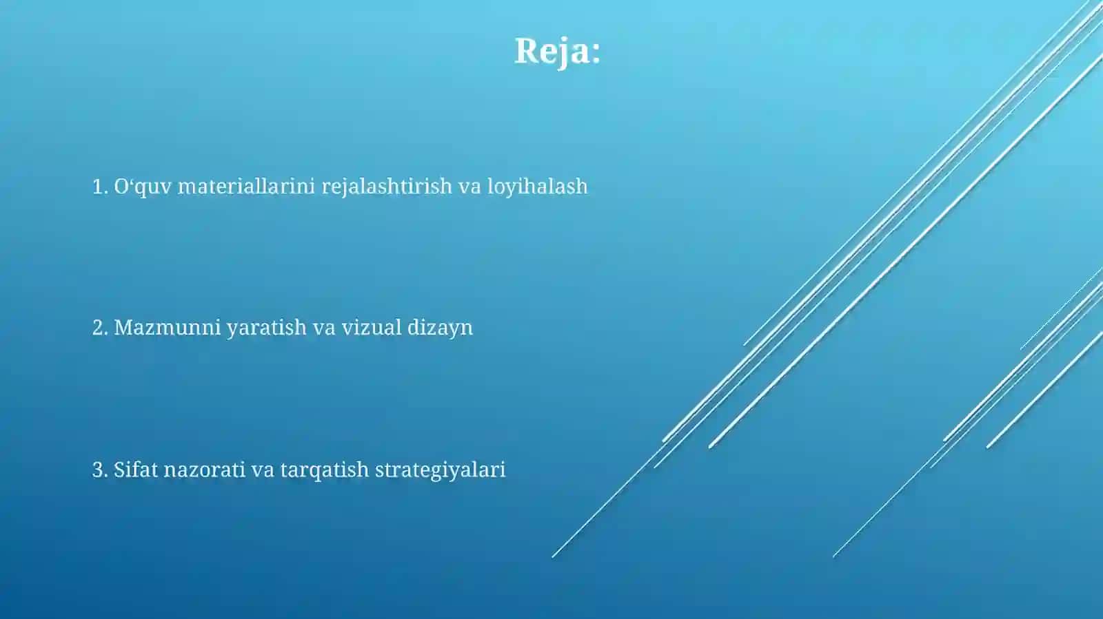 Oʻquv Materiallarini Tayyorlash 2