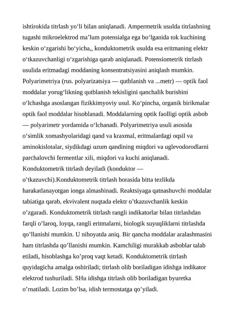 Elektrokimyoviy analiz usullari 2