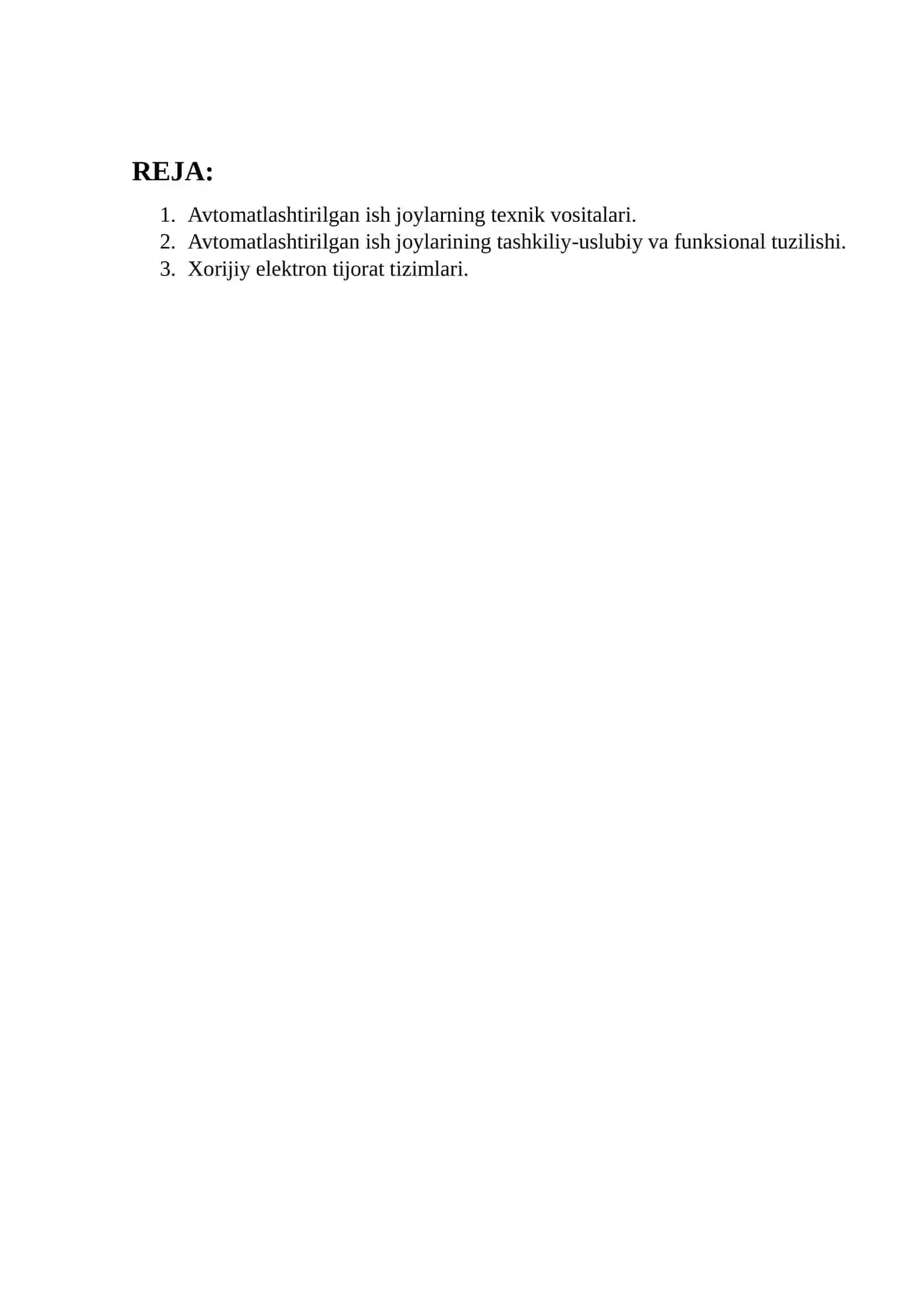 Avtomatlashtirilgan ish joylarning texnik vositalari 2