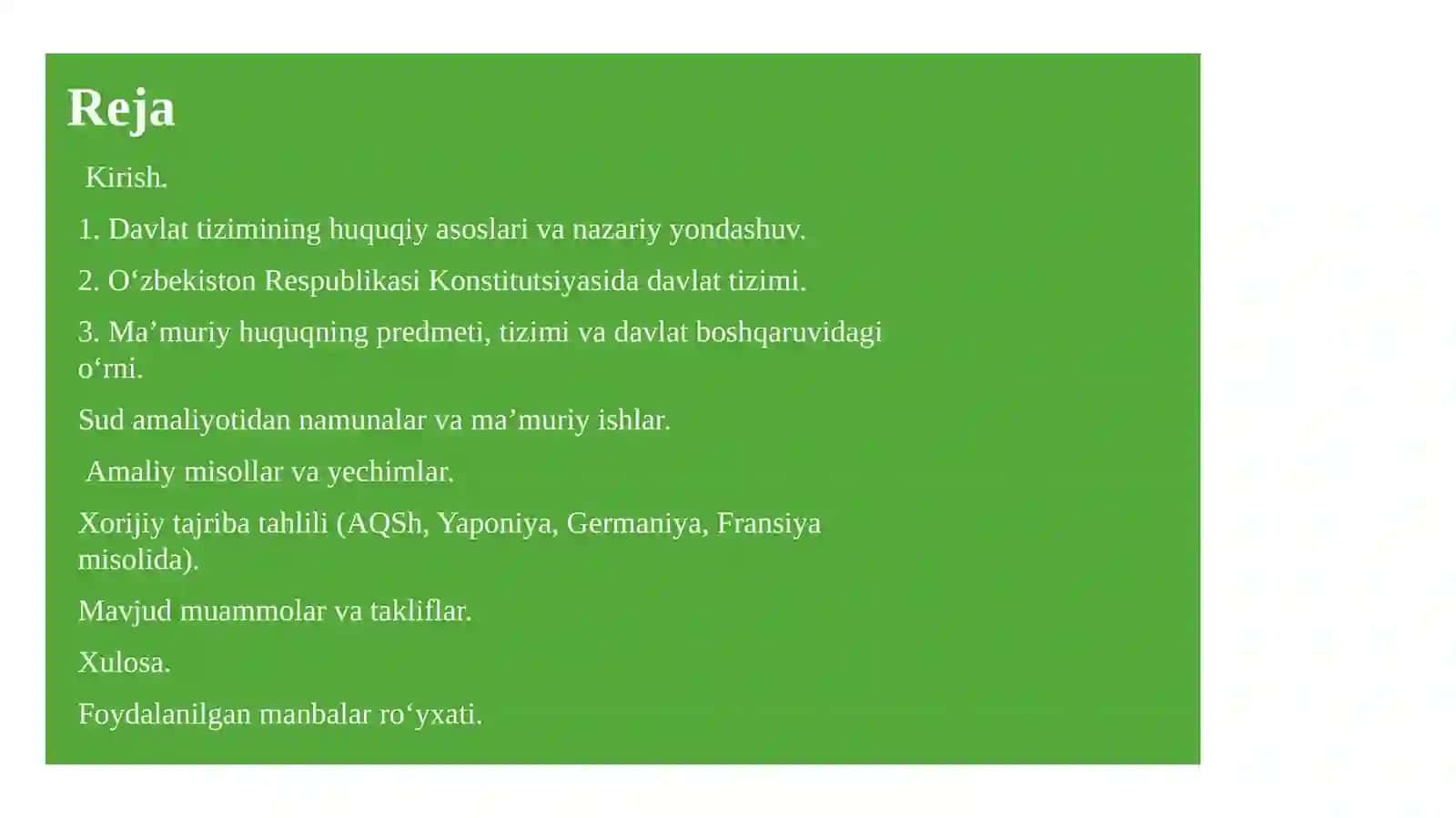 DAVLAT TIZIMI SIFATIDA, NAZARIY HUQUQIY YONDASHUV 2