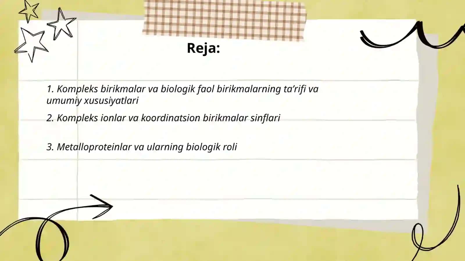 Kompleks birikmalar-bioligik faol brikmalar 2