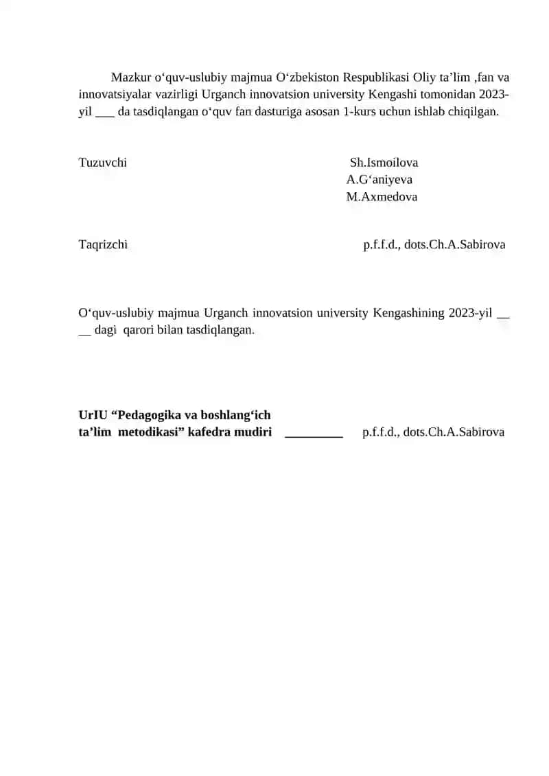 Boshlang‘ich ta’lim pedagogikasi 2
