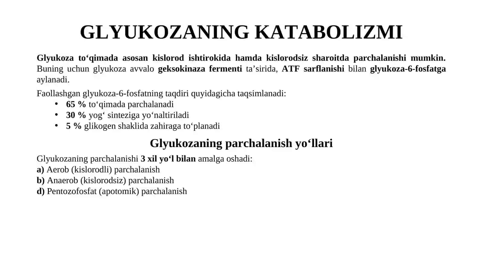 GLYUKOZANING KATABOLIZMI 2