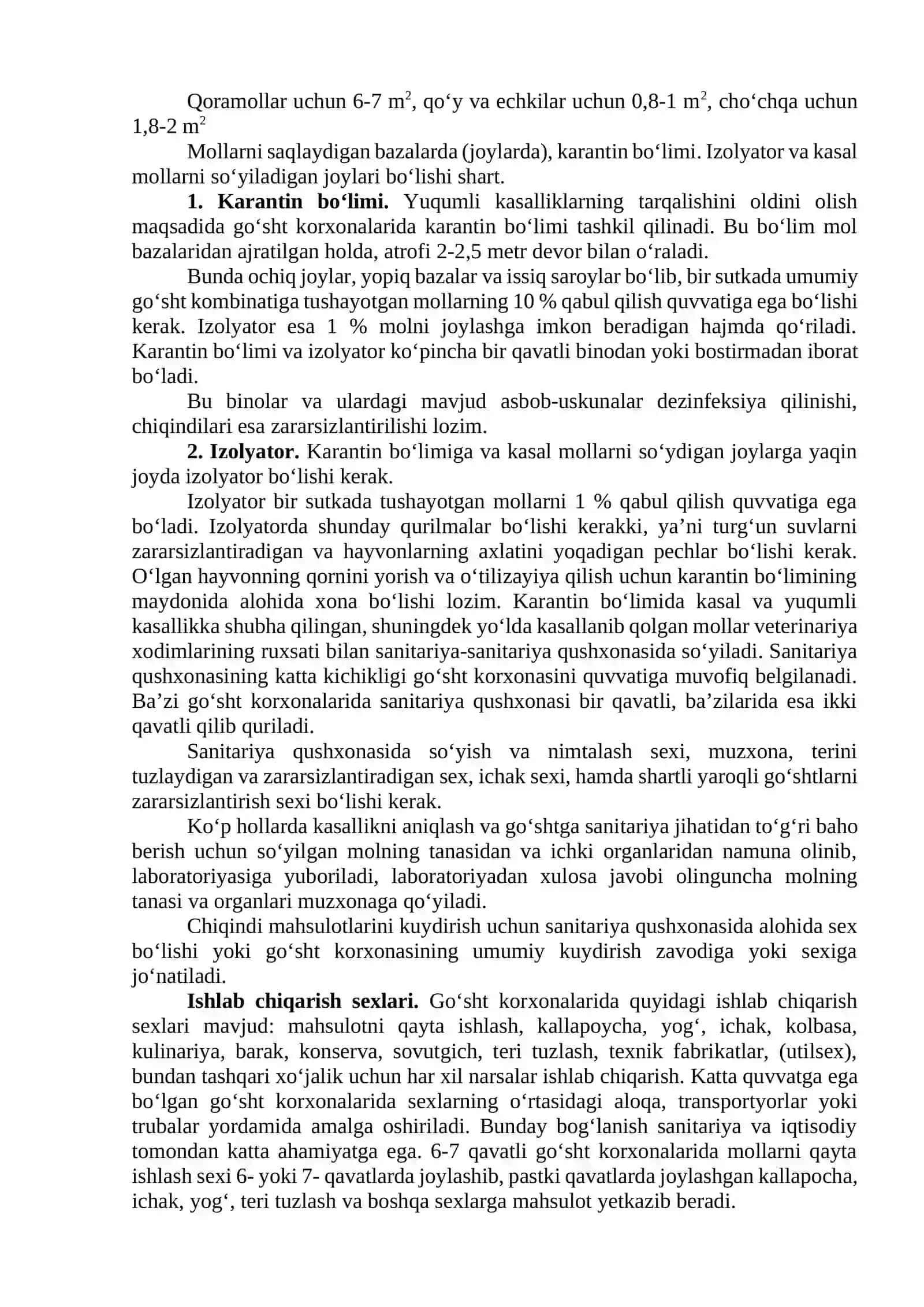 Go‘sht korxonasining tuzilishi 2
