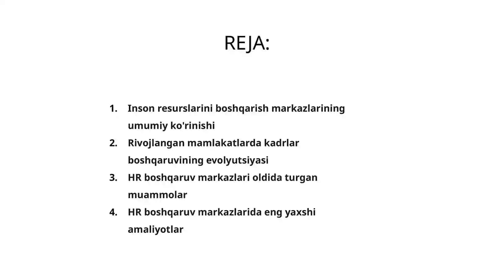 Rivojlangan mamlakatlarda inson resurslarini boshqarish markazlari 2