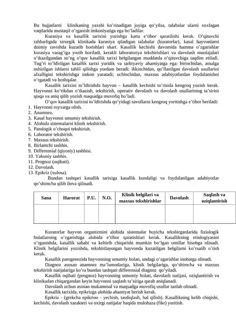 XIRURGIK KLINIKASI IShI BILAN TANIShISh 2