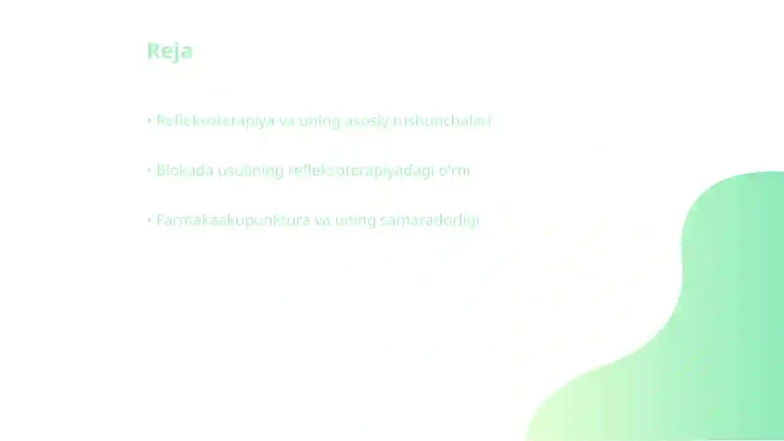 Refleksoterapiyada blokada va farmakaakupunktura 2
