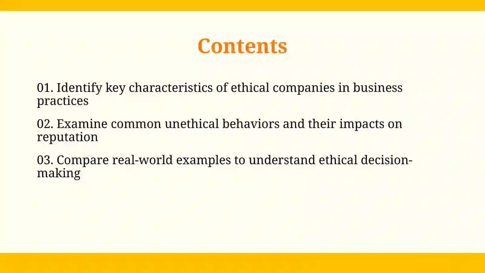 Examples of ethical & unethical companies 2