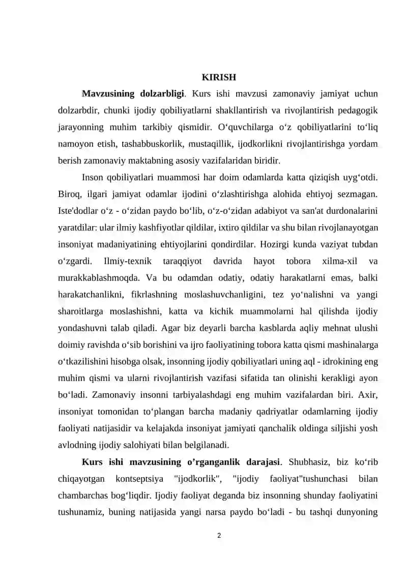 MAKTAB O’QUVCHILARINING IJODIY LAYOQATINI OSHIRISH YO’LLARI 2