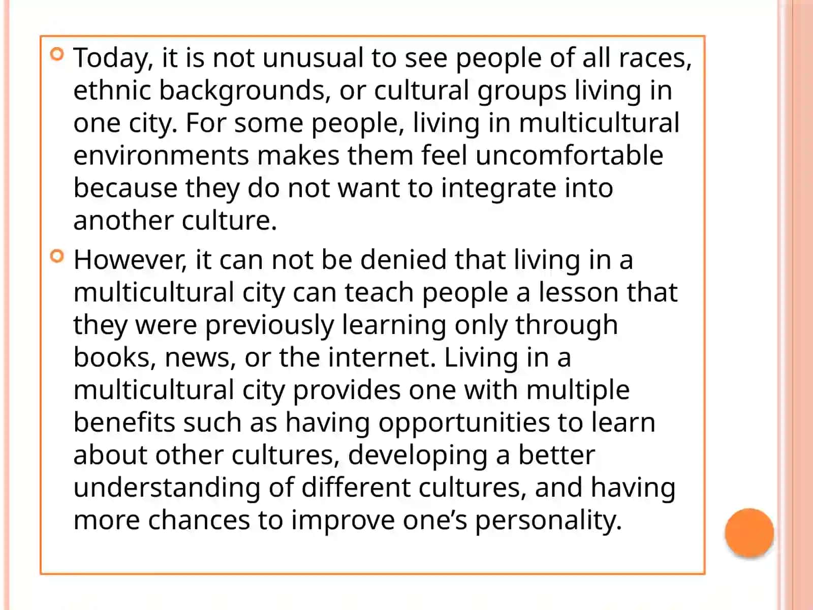 MULTICULTURAL CITIES 2