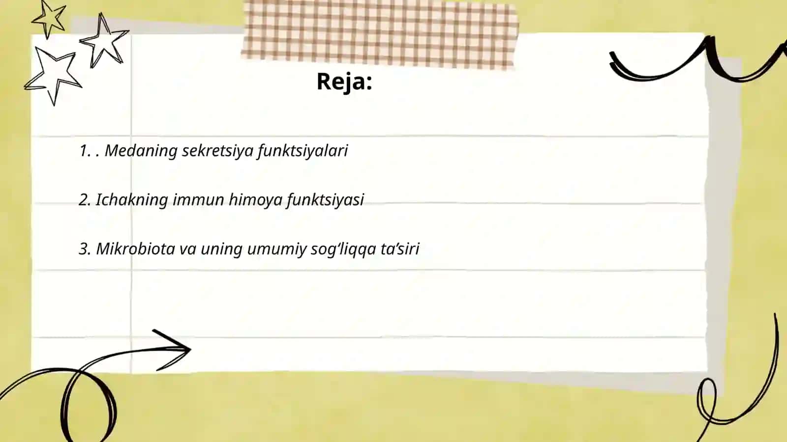 Meda ichak trakti funksiyalari 2