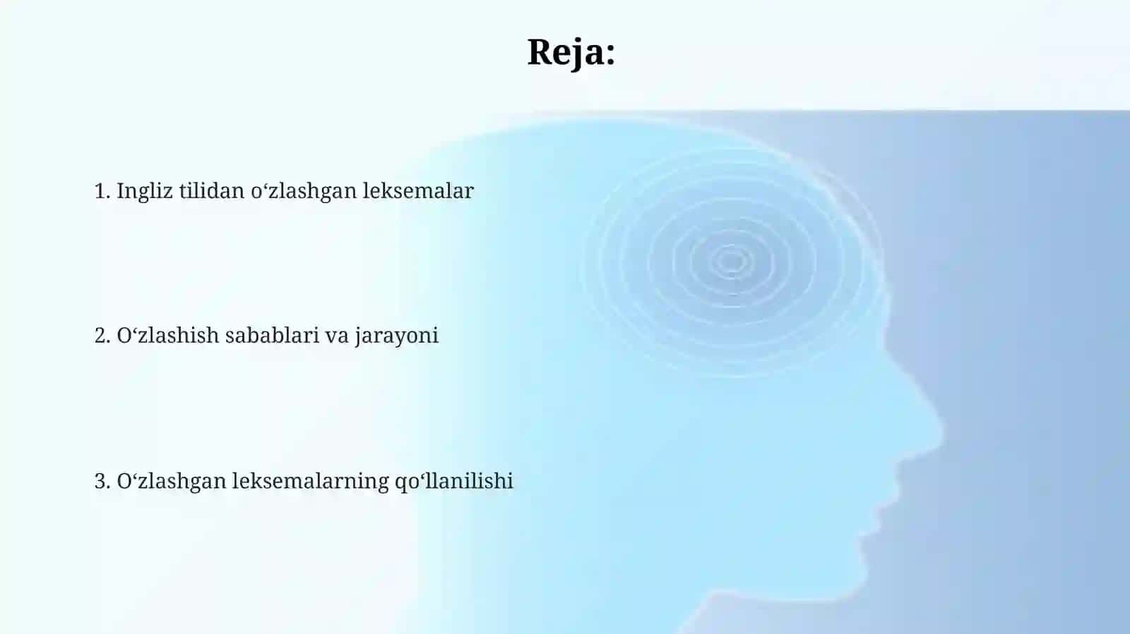 Ingliz tilidan oʻzlashgan leksemalar 2
