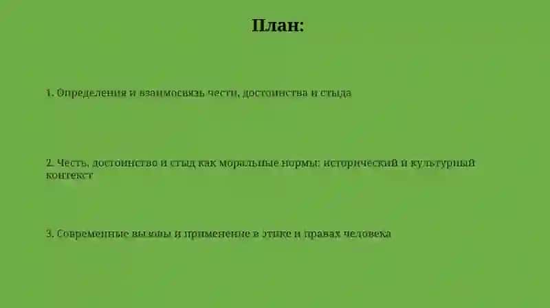 Честь, достоинство, стыд как нравственные нормы 2