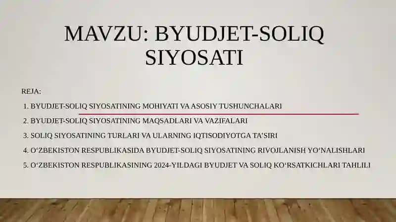 Byudjet-soliqsiyosati 2