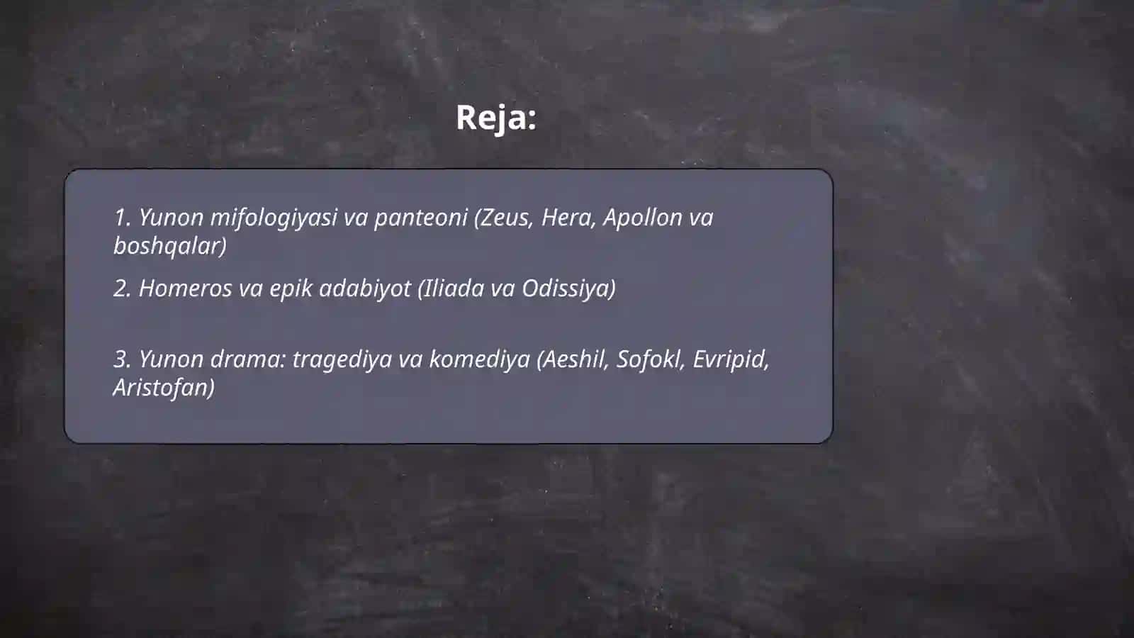 Qadimgi Yunoniston madaniyati 2
