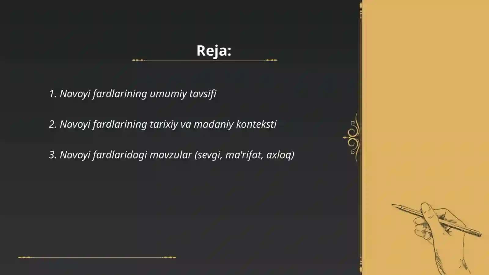 Navoyi fardlari 2