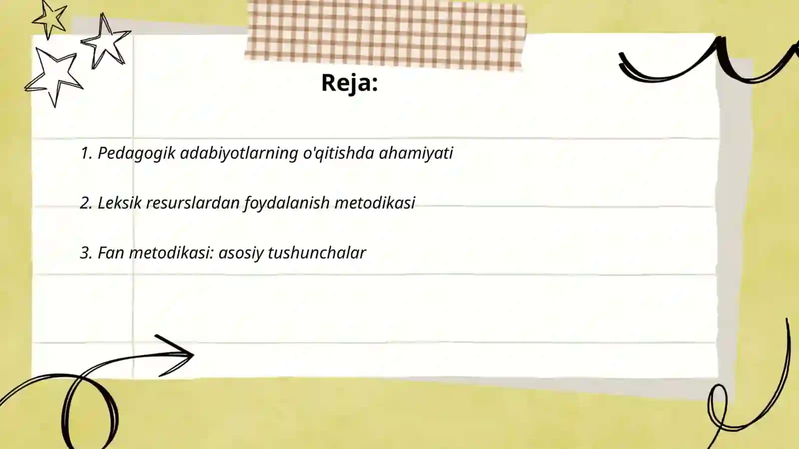 Pedagogik adabiyotlar, lugat, malumotlarni oqib organish orqali metodika, fan metodikasi, oqitish metodikasi tushunchalarining mohiyati 2
