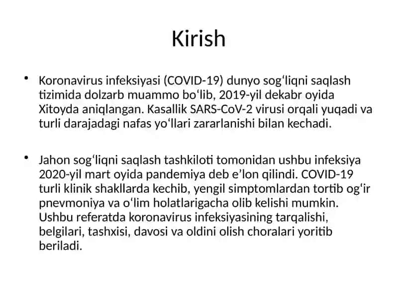 Koronavirusinfeksiyasi 2