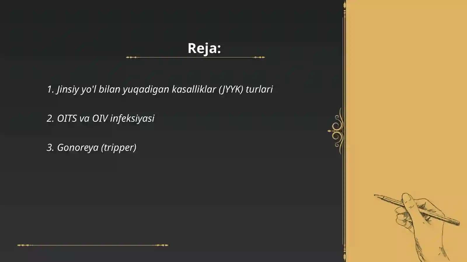 Jinsiy yol bilan yuquvchi kasalliklar 2