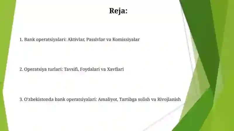 Bank operatsiyalari 2