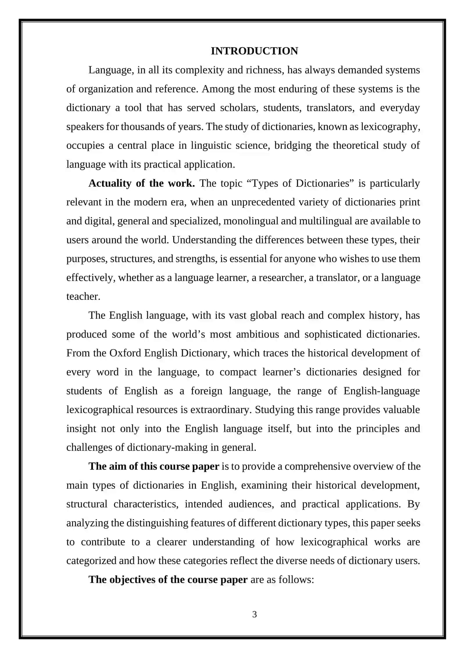 Types of dictionaries 2