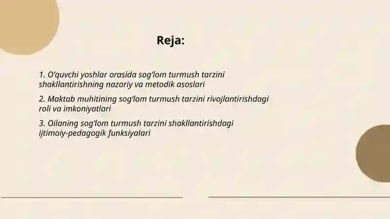 Oʻquvchi yoshlar o'rtasida sog'lom turmush tarzini shakllantirish-ijtimoiy pedagogik muammo sifatida 2