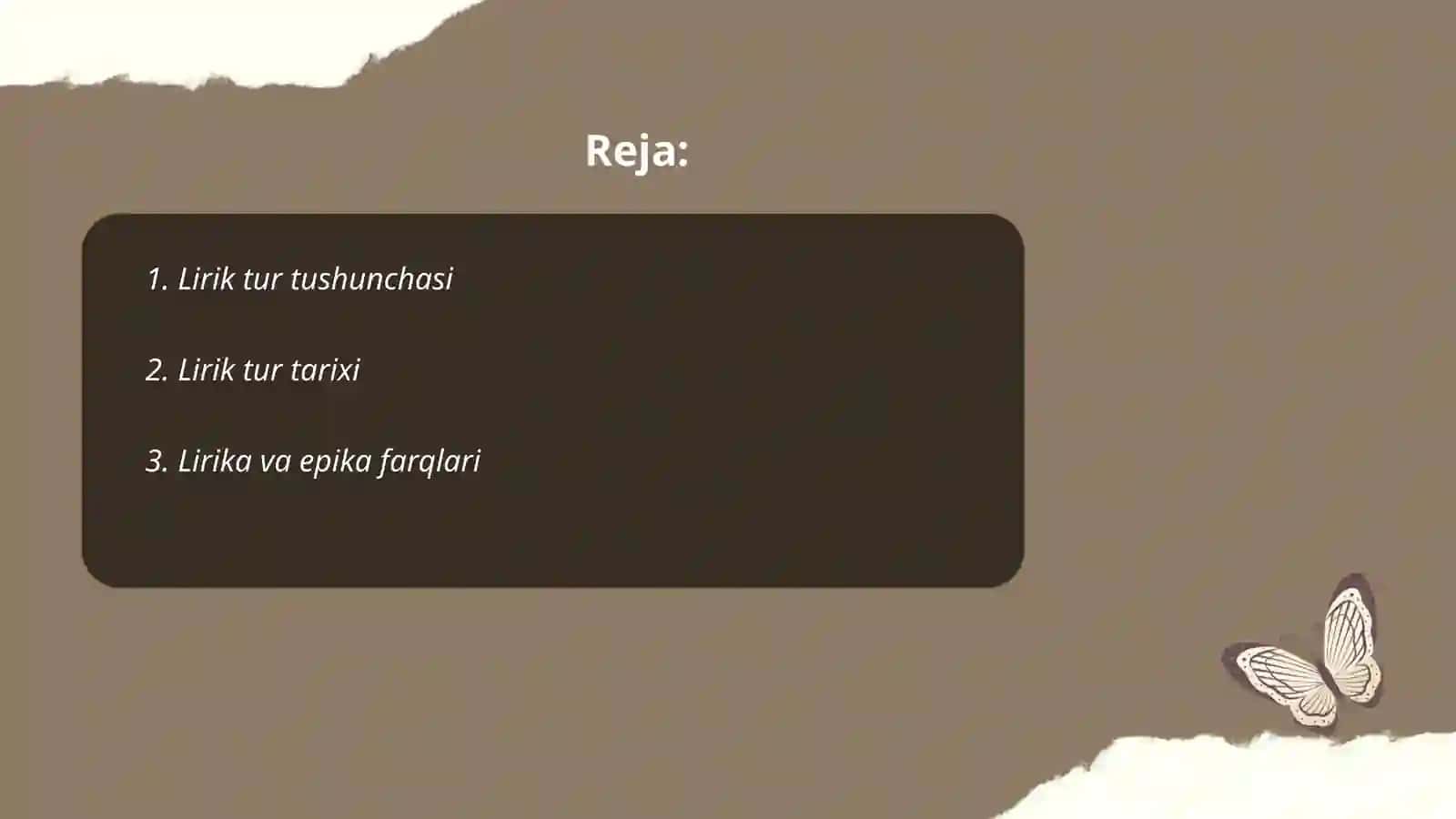 Lirik tur spetsifikasi 2