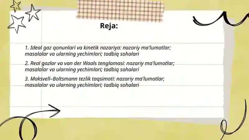 Molekulyar fizika va termodinamika 2