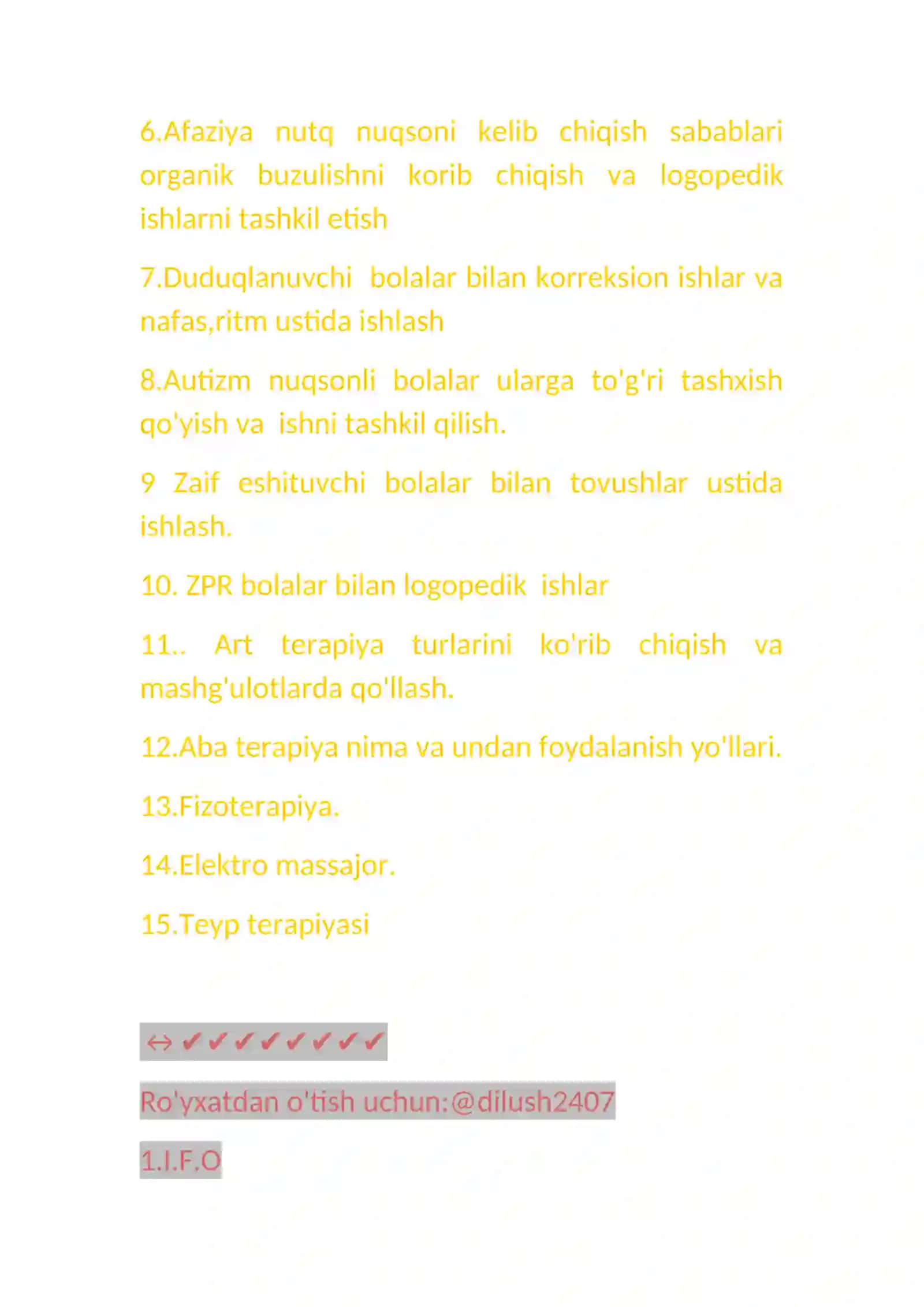 Logoped Xonasi Online Kurs 2