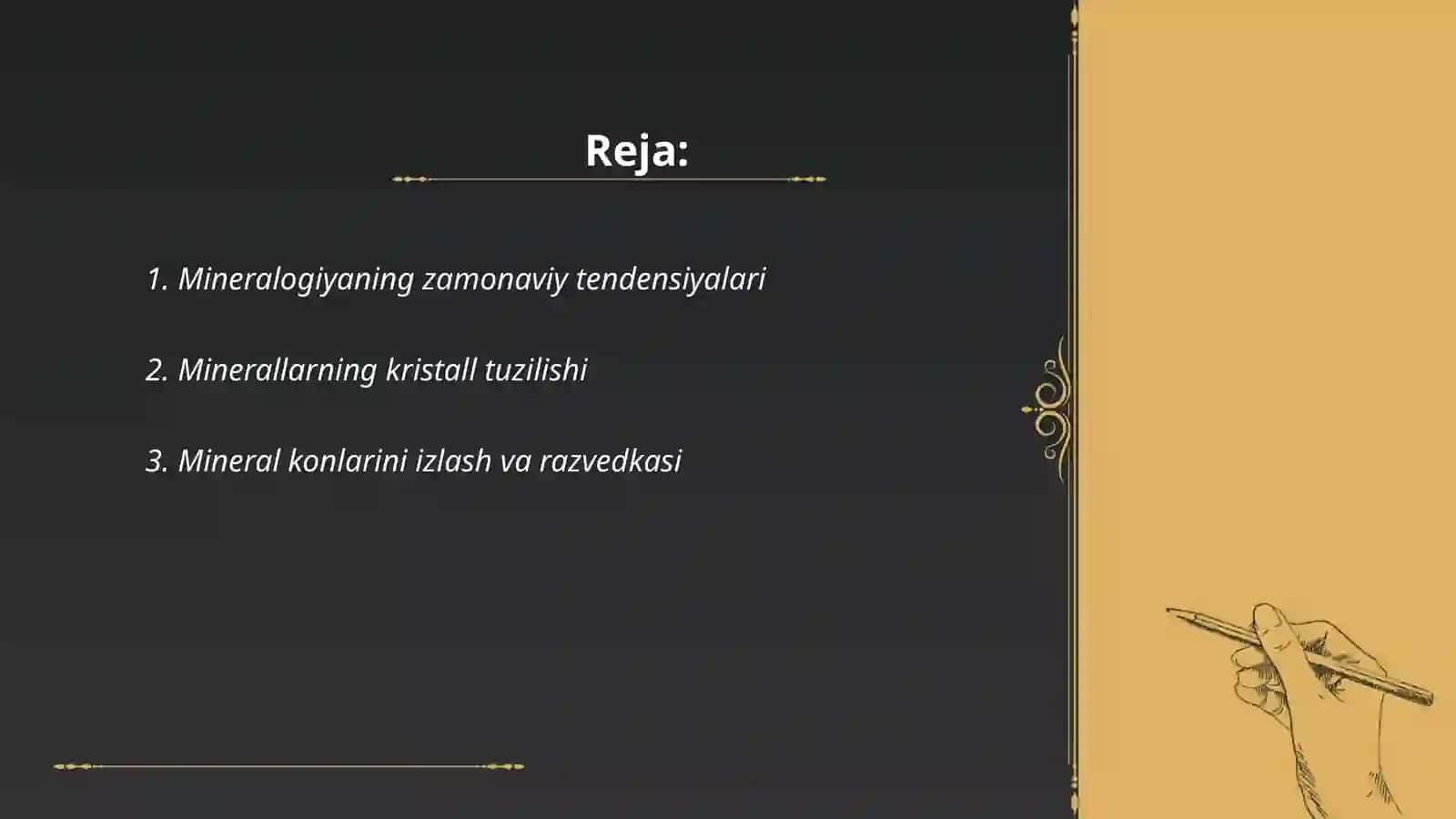 Mineralogiya taraqqiyoti 2