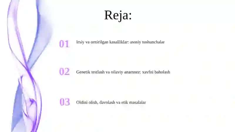 Itsiyat va irsiy kasalliklar 2