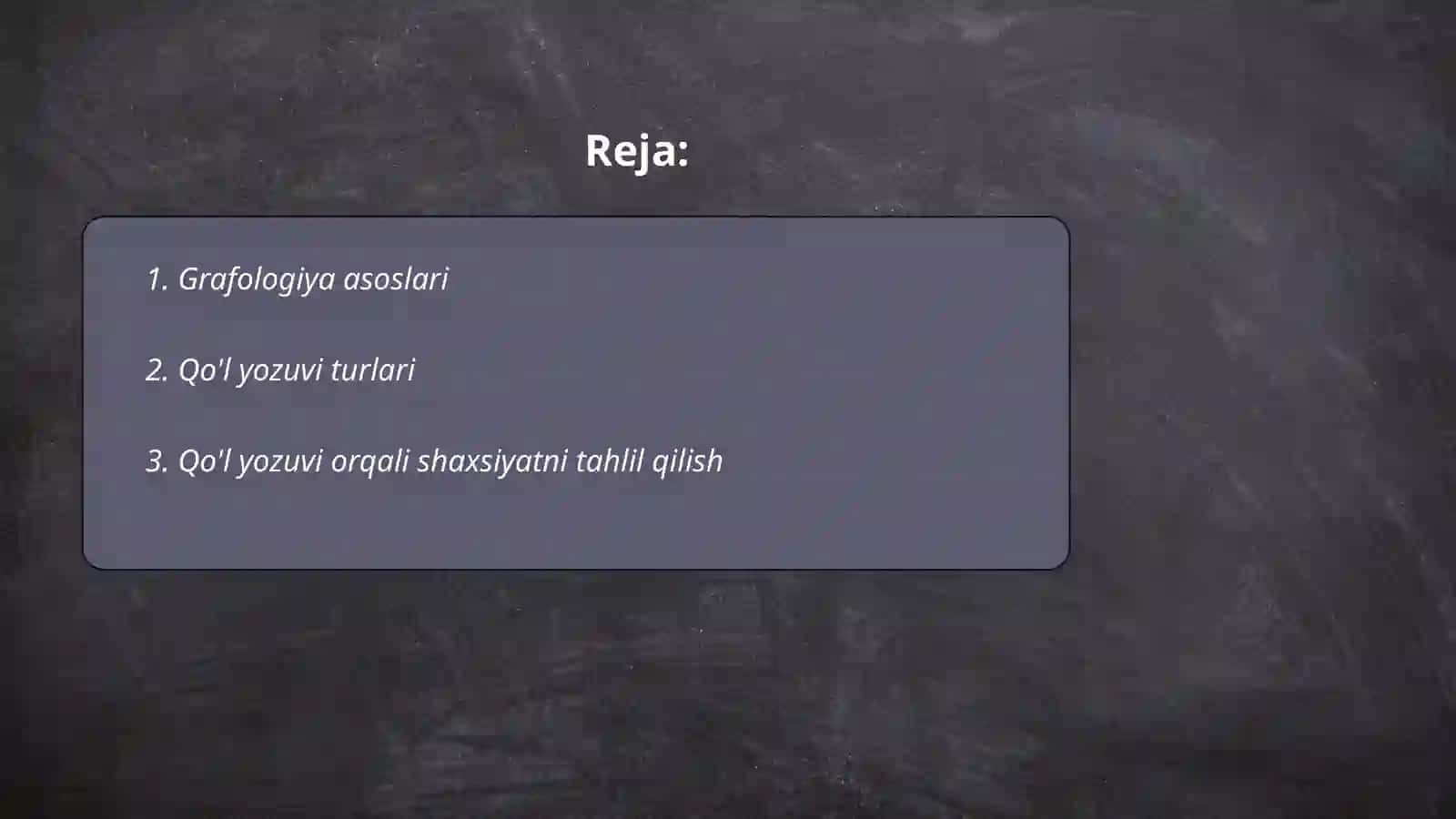 Grafalogiyaga oid metodikalar 2