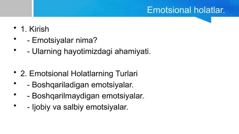 Emotsional Holatlar 2