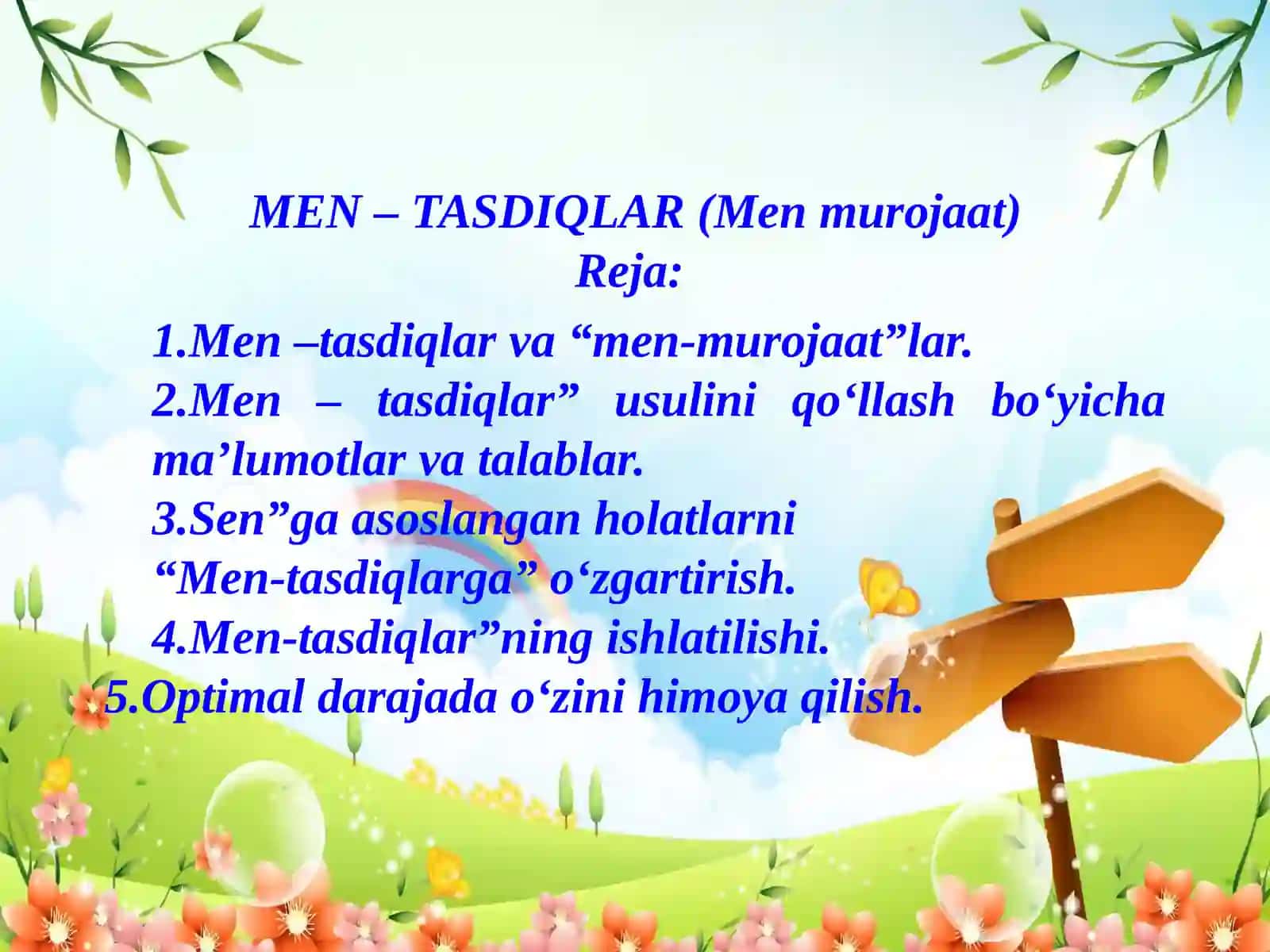 MEN – TASDIQLAR (Men murojaat) 2