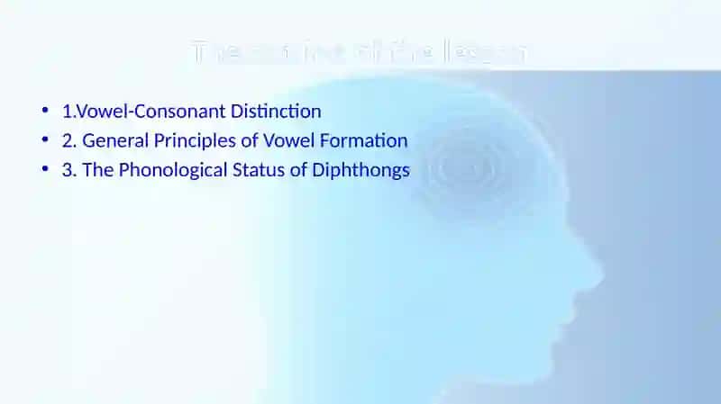 The vowel system of English 2