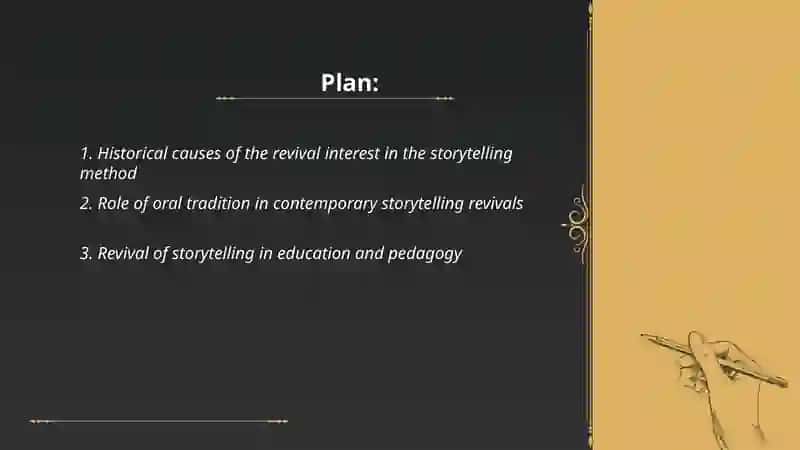 Revival interest to the storytelling method 2