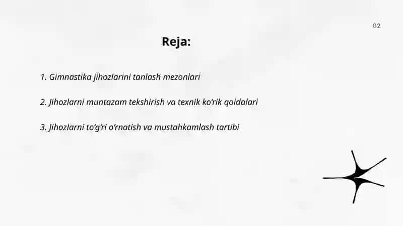 Gimnastika jihozlar, kiyimlardan foydalanish qoidalari 2