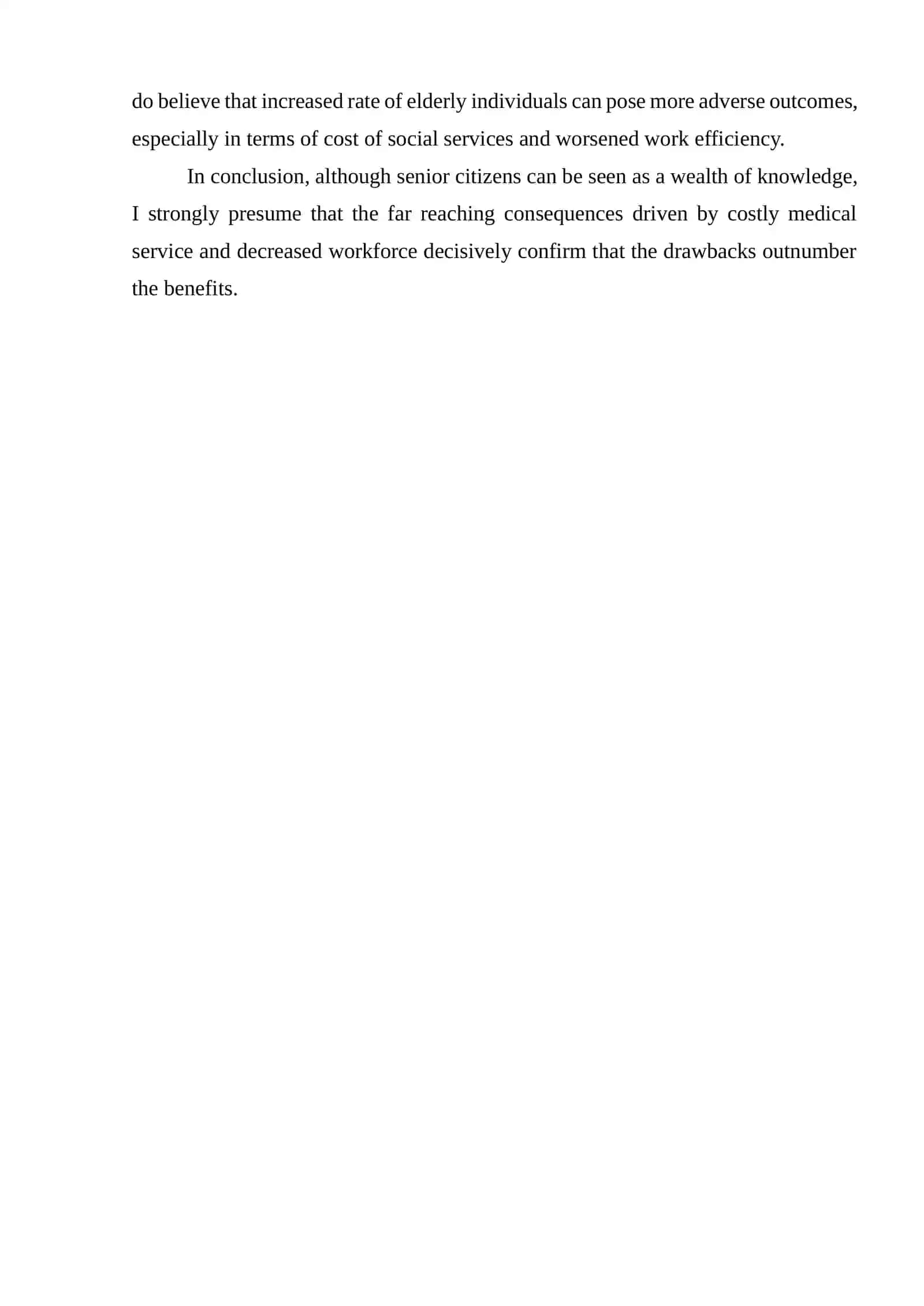Advantages and Disadvantages of Increasing Older Population 2