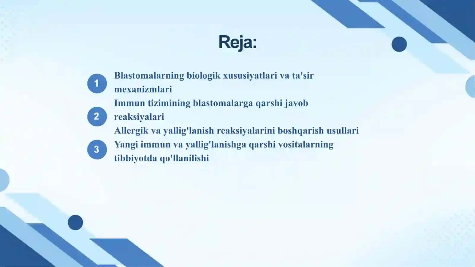 Blastomalarga qarshi vositalar 2