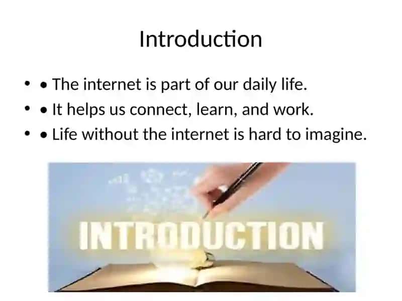 Presentation on "The Role of Internet in Our Life" 2