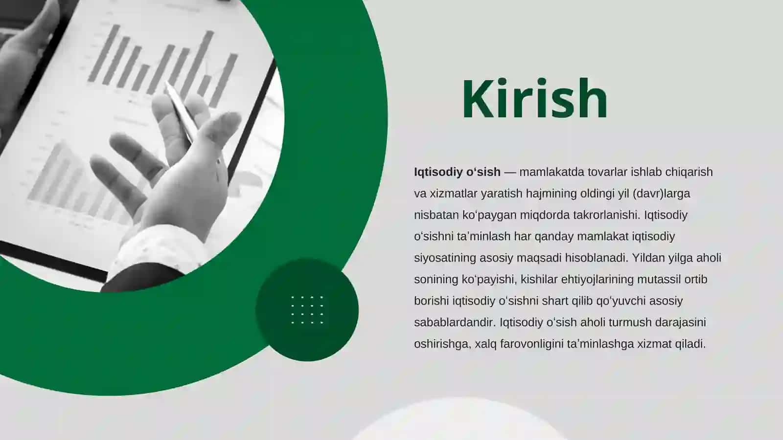 IQTISODIY ÒSISH FANIDAN MUSTAQIL ISH 2