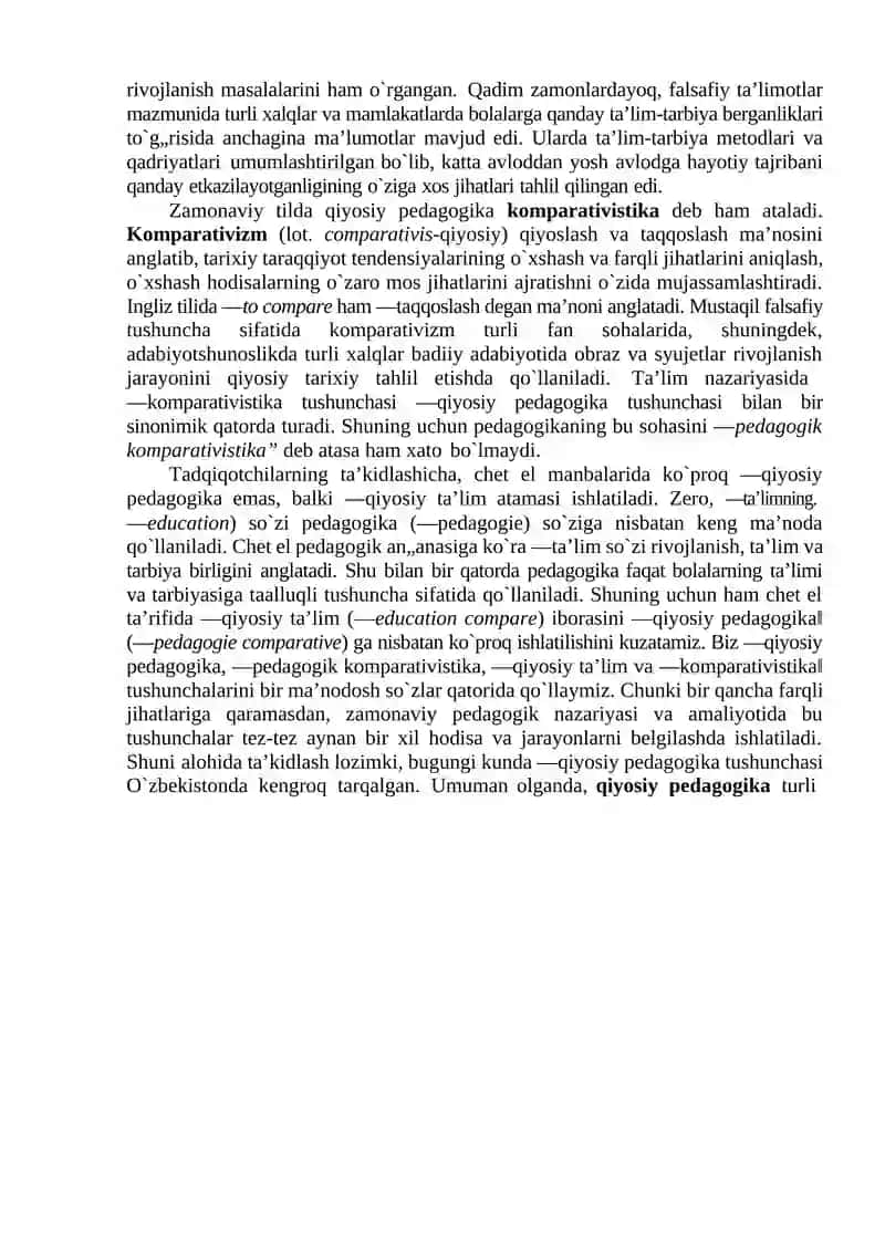 Maktabgacha ta'limda qiyosiy pedagogika 2