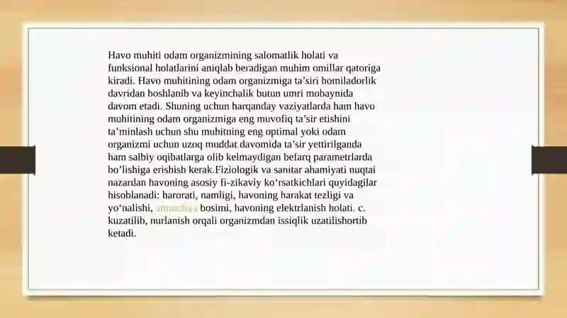 Kasalxonadamikroiqlimninggigiyenikahamiyati 2