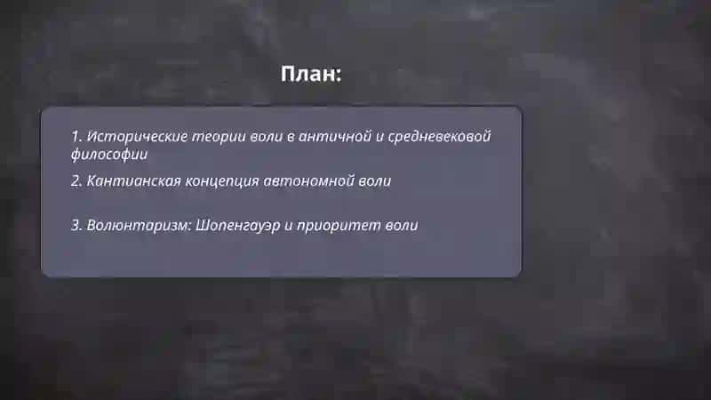 Теории воли Презентация 2
