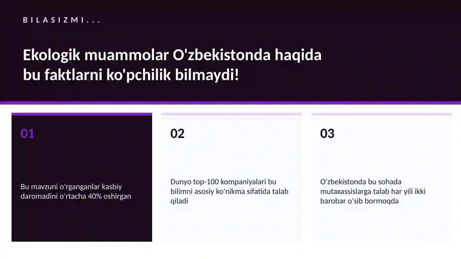 Ekologik muammolar O'zbekistonda 2
