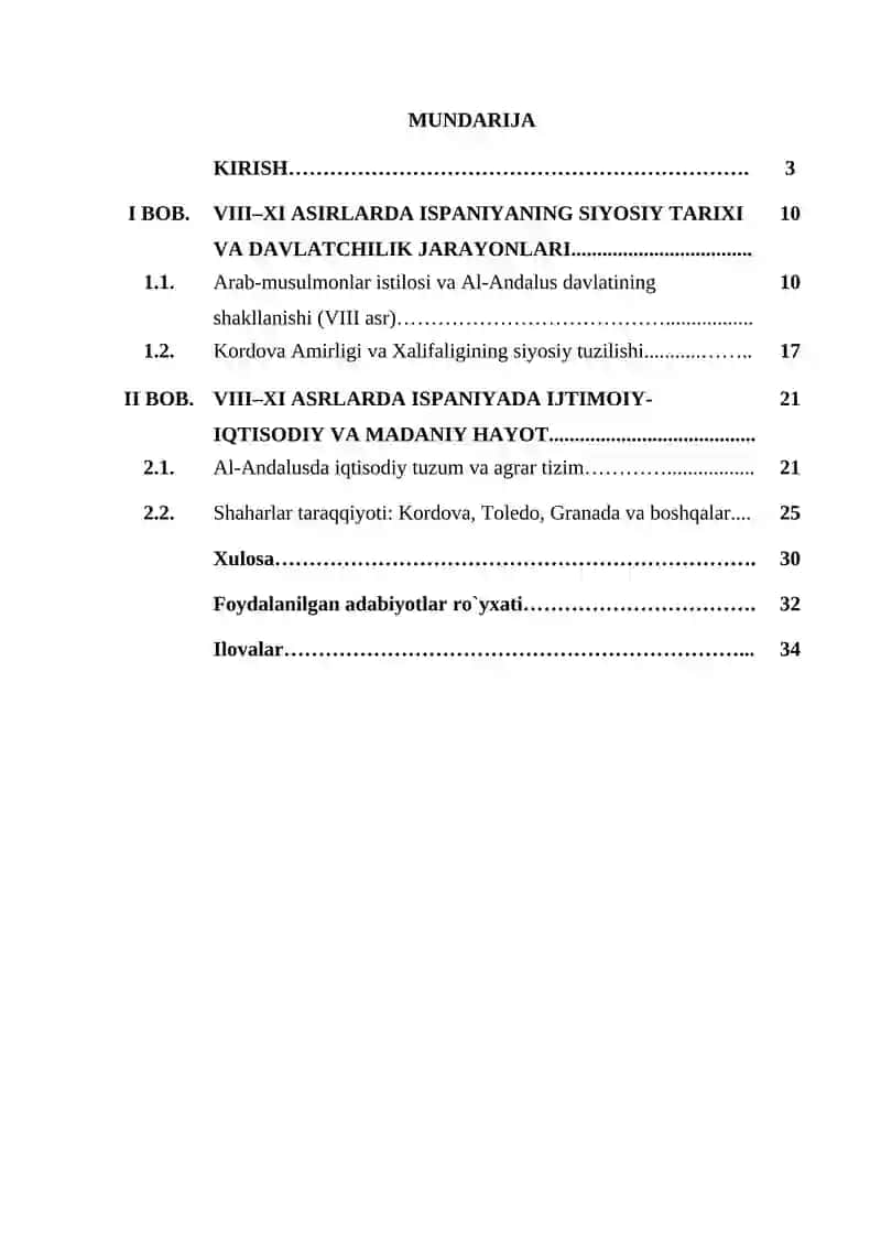 VIII-XI ASIR O‘RTALARIDA ISPANIYA 2