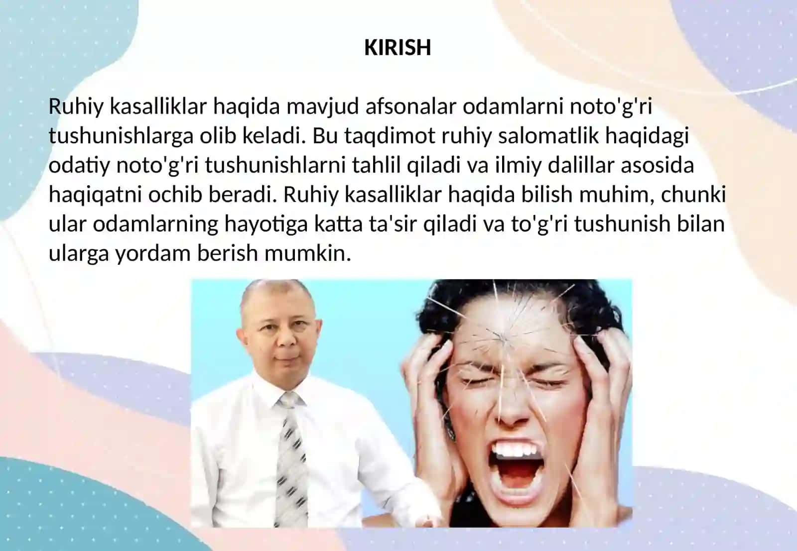 Ruhiy kasallikning afsonalari va haqiqati 2