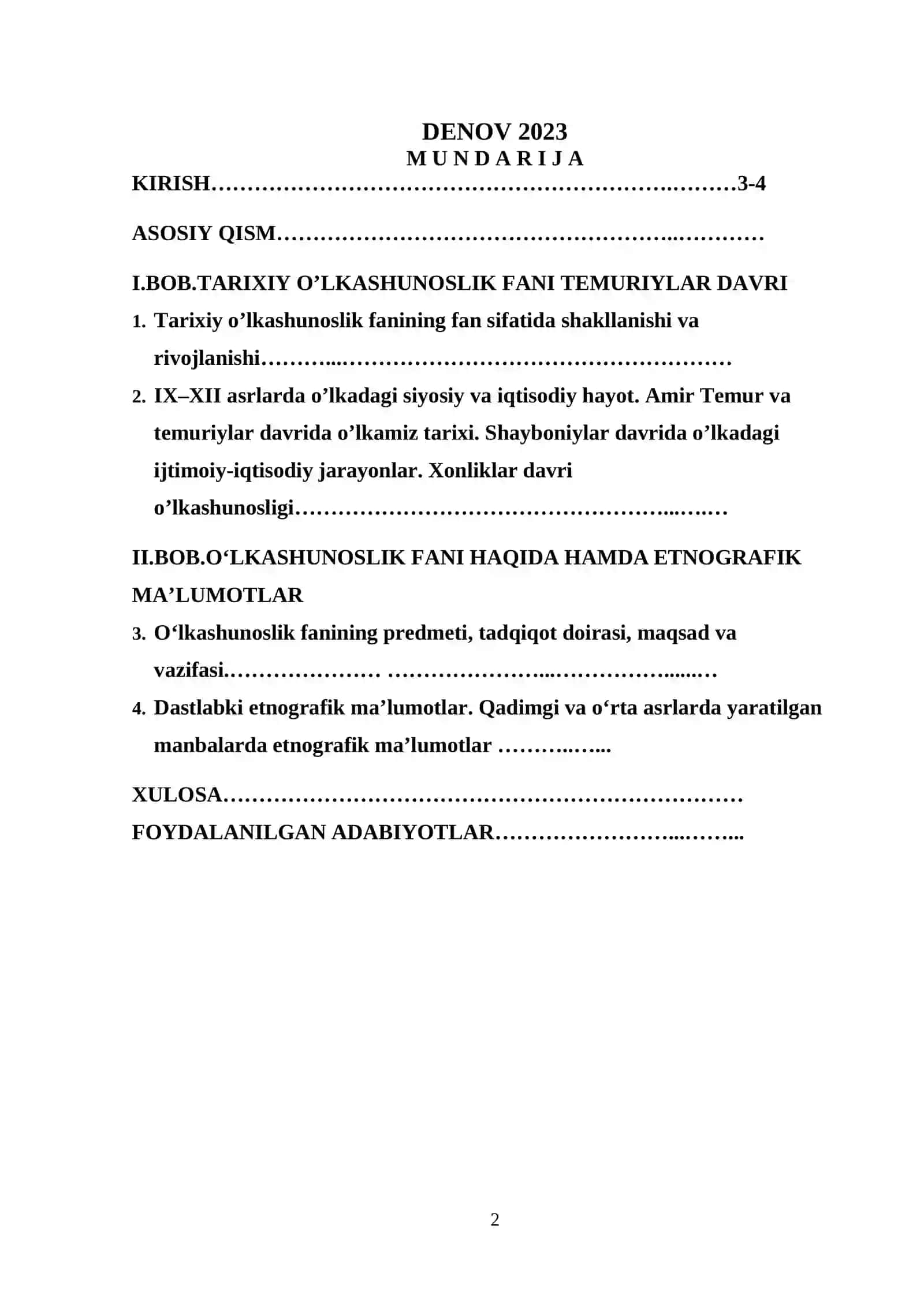 O’LKASHUNOSLIK FANINING SHAKLLANISHI VA RIVOJLANISH TARIXI 2