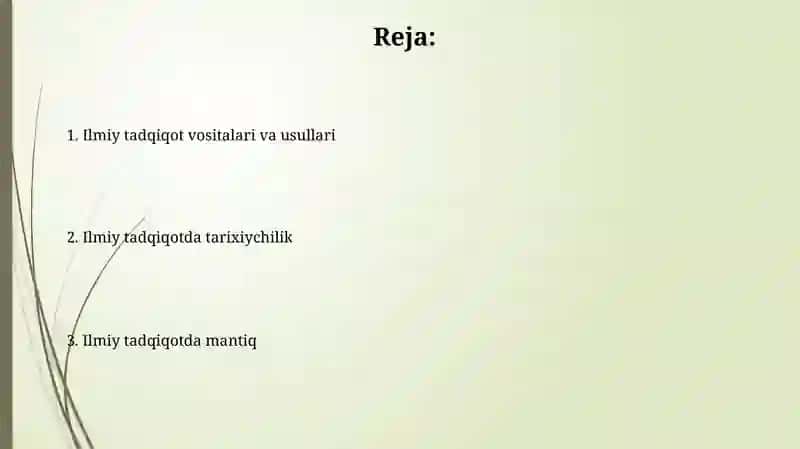 Ilmiy tadqiqot vositalari va metodlari 2