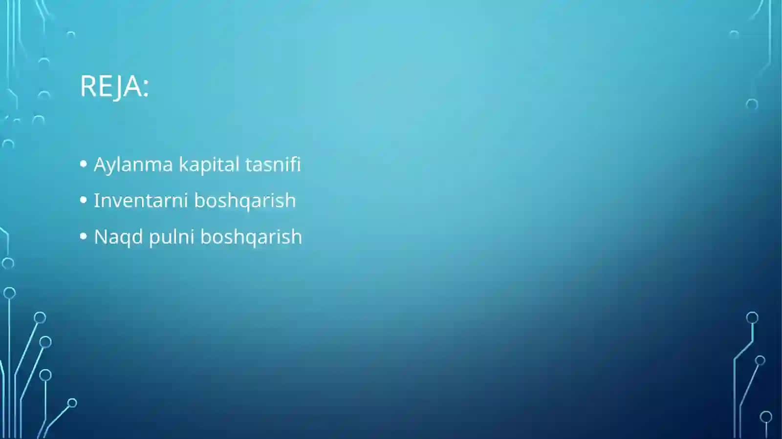 Moliya asoslari fani 2